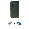 MARSİLYAN™- iPhone 13 Pro Kılıf Siluet Işık Serisi - Siyah 3D Antistatik Seramik Nano Ekran Koruyucu + Shine Kamera Lens Koruma Cam - PE