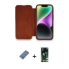 MARSİLYAN™- iPhone 13 Pro Kılıf Siluet Minimal Serisi - Şeffaf 360 Full Body Arka Koruyucu + Açık Yeşil Metal Kamera Lens Koruma Cam