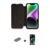 MARSİLYAN™- iPhone 13 Pro Kılıf Siluet Minimal Serisi - Şeffaf 360 Full Body Arka Koruyucu + Renkli Kamera Lens Koruma Cam - YL
