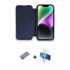 MARSİLYAN™- iPhone 13 Pro Kılıf Siluet Minimal Serisi - Siyah 3D Antistatik Seramik Nano Ekran Koruyucu + Shine Kamera Lens Koruma Cam - PE