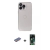 MARSİLYAN™- iPhone 13 Pro Kılıf Ufuk Minimal Özel Seri - Şeffaf 360 Full Body Arka Koruyucu + Renkli Kamera Lens Koruma Cam - TU