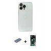 MARSİLYAN™- iPhone 13 Pro Kılıf Ufuk Minimal Özel Seri - Şeffaf 360 Full Body Arka Koruyucu + Renkli Kamera Lens Koruma Cam - YL