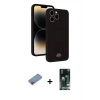 MARSİLYAN™- iPhone 13 Pro Kılıf Vadi Çizgi Prime - Şeffaf 360 Full Body Arka Koruyucu + Shine Kamera Lens Koruma Cam - PE