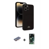 MARSİLYAN™- iPhone 13 Pro Kılıf Vadi Çizgi Prime - Şeffaf 360 Full Body Arka Koruyucu + Renkli Kamera Lens Koruma Cam - TU