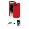 MARSİLYAN™- iPhone 13 Pro Kılıf Vadi Çizgi Prime - Şeffaf 360 Full Body Arka Koruyucu + Renkli Kamera Lens Koruma Cam - YL