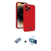 MARSİLYAN™- iPhone 13 Pro Kılıf Vadi Çizgi Prime - Siyah 3D Antistatik Seramik Nano Ekran Koruyucu + Shine Kamera Lens Koruma Cam - PE
