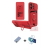 MARSİLYAN™- iPhone 13 Pro Kılıf Vadi Form Prime - Siyah 3D Antistatik Seramik Nano Ekran Koruyucu + Koyu Yeşil Metal Kamera Lens Koruma Cam