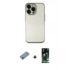 MARSİLYAN™- iPhone 13 Pro Kılıf Vadi Minimal - Şeffaf 360 Full Body Arka Koruyucu + Shine Kamera Lens Koruma Cam - GI