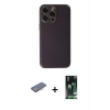 MARSİLYAN™- iPhone 13 Pro Kılıf Yadigar Klasik - Şeffaf 360 Full Body Arka Koruyucu + Renkli Kamera Lens Koruma Cam - PE
