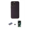 MARSİLYAN™- iPhone 13 Pro Kılıf Yadigar Klasik - Şeffaf 360 Full Body Arka Koruyucu + Renkli Kamera Lens Koruma Cam - TU