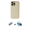 MARSİLYAN™- iPhone 13 Pro Kılıf Yadigar Klasik - Siyah 3D Antistatik Seramik Nano Ekran Koruyucu + Shine Kamera Lens Koruma Cam - PE