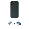 MARSİLYAN™- iPhone 13 Pro Kılıf Yadigar Klasik - Siyah 3D Antistatik Seramik Nano Ekran Koruyucu + Shine Kamera Lens Koruma Cam - GI