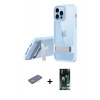 MARSİLYAN™- iPhone 13 Pro Kılıf Yadigar Yansıma - Şeffaf 360 Full Body Arka Koruyucu + Renkli Kamera Lens Koruma Cam - SI