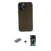 MARSİLYAN™- iPhone 13 Pro Kılıf Yadigar Yansıma Serisi - Şeffaf 360 Full Body Arka Koruyucu + Renkli Kamera Lens Koruma Cam - YL