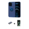 MARSİLYAN™- iPhone 13 Pro Kılıf Yankı Form Prime - Şeffaf 360 Full Body Arka Koruyucu + Renkli Kamera Lens Koruma Cam - SI