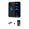 MARSİLYAN™- iPhone 13 Pro Kılıf Yankı Form Prime - Şeffaf 360 Full Body Arka Koruyucu + Renkli Kamera Lens Koruma Cam - SI