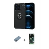 MARSİLYAN™- iPhone 13 Pro Kılıf Yankı Form Prime - Şeffaf 360 Full Body Arka Koruyucu + Shine Kamera Lens Koruma Cam - GI