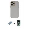 MARSİLYAN™- iPhone 13 Pro Kılıf Zirve Doku Koleksiyonu - Şeffaf 360 Full Body Arka Koruyucu + Shine Kamera Lens Koruma Cam - GI