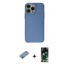 MARSİLYAN™- iPhone 13 Pro Kılıf Zirve Doku Koleksiyonu - Şeffaf 360 Full Body Arka Koruyucu + Shine Kamera Lens Koruma Cam - GI