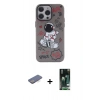 MARSİLYAN™- iPhone 13 Pro Kılıf Zirve Form Özel Seri - Şeffaf 360 Full Body Arka Koruyucu + Renkli Kamera Lens Koruma Cam - MI