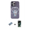 MARSİLYAN™- iPhone 13 Pro Kılıf Zirve Form Özel Seri - Şeffaf 360 Full Body Arka Koruyucu + Shine Kamera Lens Koruma Cam - PE