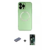 MARSİLYAN™- iPhone 13 Pro Kılıf Zirve Klasik Prime - Şeffaf 360 Full Body Arka Koruyucu + Renkli Kamera Lens Koruma Cam - MI
