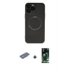 MARSİLYAN™- iPhone 13 Pro Kılıf Zirve Klasik Prime - Şeffaf 360 Full Body Arka Koruyucu + Renkli Kamera Lens Koruma Cam - MI