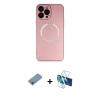 MARSİLYAN™- iPhone 13 Pro Kılıf Zirve Klasik Prime - Siyah 3D Antistatik Seramik Nano Ekran Koruyucu + Shine Kamera Lens Koruma Cam - GI