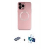 MARSİLYAN™- iPhone 13 Pro Kılıf Zirve Klasik Prime - Siyah 3D Antistatik Seramik Nano Ekran Koruyucu + Renkli Kamera Lens Koruma Cam - YL