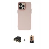 MARSİLYAN™- iPhone 13 Pro Max Kılıf Ahenk Çizgi Prime - Şeffaf Maxco Cam Ekran Koruyucu + Raze Metal Kamera Lens - GD