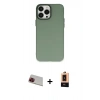 MARSİLYAN™- iPhone 13 Pro Max Kılıf Ahenk Çizgi Prime - Şeffaf Maxco Cam Ekran Koruyucu + Kırmızı Rainbow Kamera Lens Koruma Cam