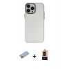 MARSİLYAN™- iPhone 13 Pro Max Kılıf Ahenk Çizgi Prime - Şeffaf Maxco Cam Ekran Koruyucu + Shine Kamera Lens Koruma Cam - MI