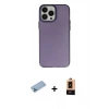 MARSİLYAN™- iPhone 13 Pro Max Kılıf Ahenk Çizgi Prime - Şeffaf Maxco Cam Ekran Koruyucu + Shine Kamera Lens Koruma Cam - MI