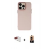 MARSİLYAN™- iPhone 13 Pro Max Kılıf Ahenk Çizgi Prime - Şeffaf Maxco Cam Ekran Koruyucu + Pers Alüminyum Kamera Lens - KI