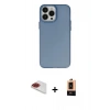 MARSİLYAN™- iPhone 13 Pro Max Kılıf Ahenk Çizgi Prime - Şeffaf Maxco Cam Ekran Koruyucu + Pers Alüminyum Kamera Lens - KI