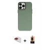 MARSİLYAN™- iPhone 13 Pro Max Kılıf Ahenk Çizgi Prime - Şeffaf Maxco Cam Ekran Koruyucu + Pers Alüminyum Kamera Lens - KI