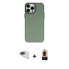 MARSİLYAN™- iPhone 13 Pro Max Kılıf Ahenk Çizgi Prime - Şeffaf Maxco Cam Ekran Koruyucu + Pers Alüminyum Kamera Lens - LT