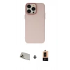 MARSİLYAN™- iPhone 13 Pro Max Kılıf Ahenk Çizgi Prime - Şeffaf Maxco Cam Ekran Koruyucu + Rainbow Kamera Lens Koruma Cam - REGD