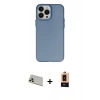 MARSİLYAN™- iPhone 13 Pro Max Kılıf Ahenk Çizgi Prime - Şeffaf Maxco Cam Ekran Koruyucu + Rainbow Kamera Lens Koruma Cam - REGD