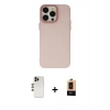 MARSİLYAN™- iPhone 13 Pro Max Kılıf Ahenk Çizgi Prime - Şeffaf Maxco Cam Ekran Koruyucu + Shine Kamera Lens - GD
