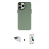 MARSİLYAN™- iPhone 13 Pro Max Kılıf Ahenk Çizgi Prime - Şeffaf Pasifik Cam Ekran Koruyucu + Pers Alüminyum Kamera Lens - LT