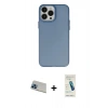 MARSİLYAN™- iPhone 13 Pro Max Kılıf Ahenk Çizgi Prime - Şeffaf Pasifik Cam Ekran Koruyucu + Rainbow Kamera Lens Koruma Cam - MI