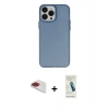 MARSİLYAN™- iPhone 13 Pro Max Kılıf Ahenk Çizgi Prime - Şeffaf Pasifik Cam Ekran Koruyucu + Pers Alüminyum Kamera Lens - KI