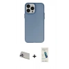 MARSİLYAN™- iPhone 13 Pro Max Kılıf Ahenk Çizgi Prime - Şeffaf Pasifik Cam Ekran Koruyucu + Rainbow Kamera Lens Koruma Cam - MR