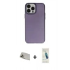 MARSİLYAN™- iPhone 13 Pro Max Kılıf Ahenk Çizgi Prime - Şeffaf Pasifik Cam Ekran Koruyucu + Rainbow Kamera Lens Koruma Cam - REGD
