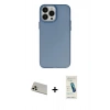 MARSİLYAN™- iPhone 13 Pro Max Kılıf Ahenk Çizgi Prime - Şeffaf Pasifik Cam Ekran Koruyucu + Rainbow Kamera Lens Koruma Cam - REGD