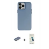 MARSİLYAN™- iPhone 13 Pro Max Kılıf Ahenk Çizgi Prime - Şeffaf Pasifik Cam Ekran Koruyucu + Renkli Kamera Lens Koruma Cam - YL