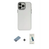 MARSİLYAN™- iPhone 13 Pro Max Kılıf Ahenk Çizgi Prime - Şeffaf Pasifik Cam Ekran Koruyucu + Shine Kamera Lens Koruma Cam - GI
