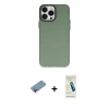 MARSİLYAN™- iPhone 13 Pro Max Kılıf Ahenk Çizgi Prime - Şeffaf Pasifik Cam Ekran Koruyucu + Shine Kamera Lens Koruma Cam - PE