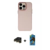 MARSİLYAN™- iPhone 13 Pro Max Kılıf Ahenk Çizgi Prime - Siyah 18D Cam Ekran Koruyucu + Raze Metal Kamera Lens - GD